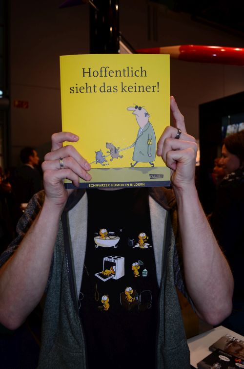 Steffen beim Cartoonpreis 2015 auf der Buchmesse