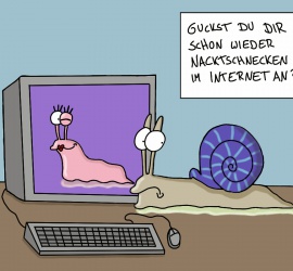 Nacktschnecken Cartoon